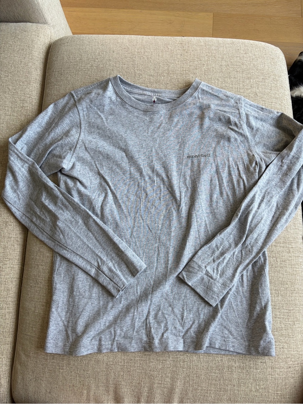 Montbell Women's Long Sleeve Crew Tee - Light Gray